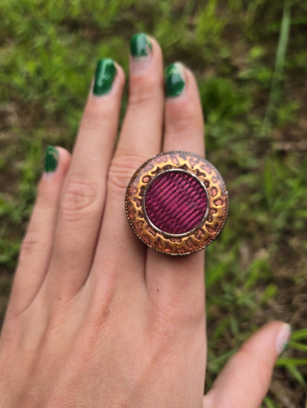 Y2k 2000s Cheetah Print Adjustable Ring